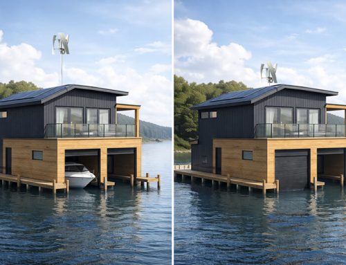 Wind Energy for Boathouses Using Retractable Turbines
